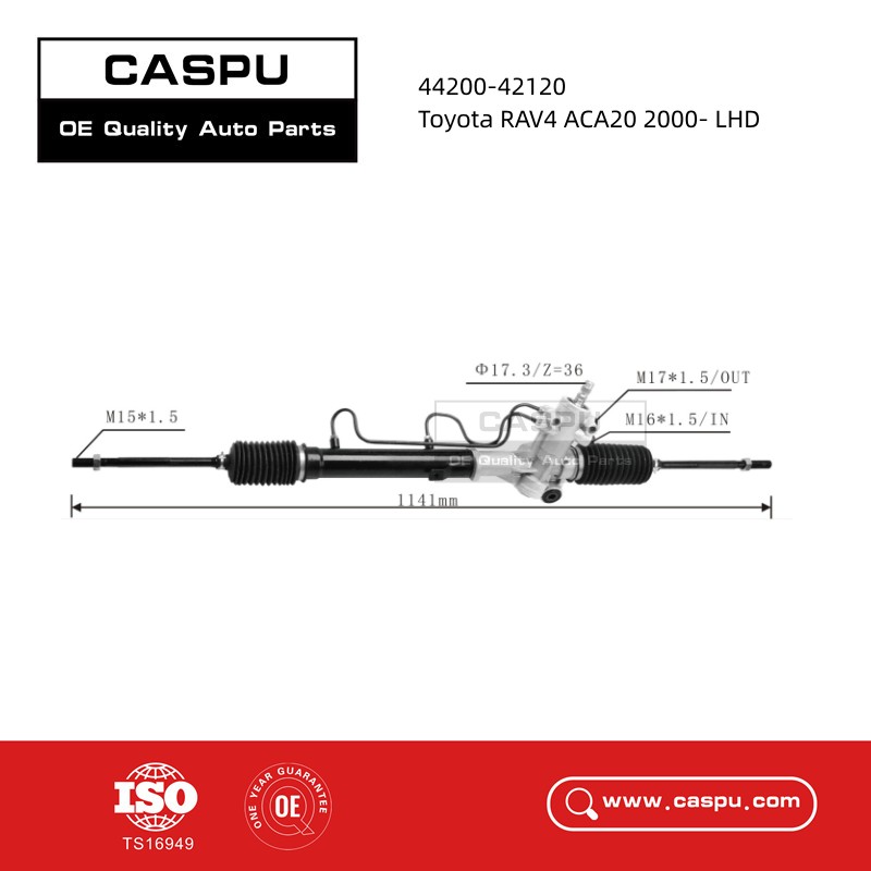 44200-42120 Steering Rack For Toyota RAV4 ACA20 2000- LHD