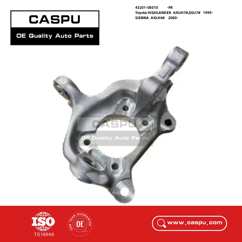 43201-0E010,432010E010,Steering Spindle Knuckle,Steering Knuckle,Toyota HIGHLANDER SIENNA-CASPU