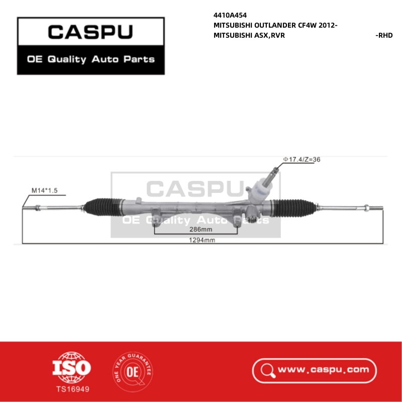 4410A454,Steering Rack and Pinion MITSUBISHI OUTLANDER CF4W,Steering Rack and Pinion MITSUBISHI ASX,RVR,Steering Rack RHD,CASPU