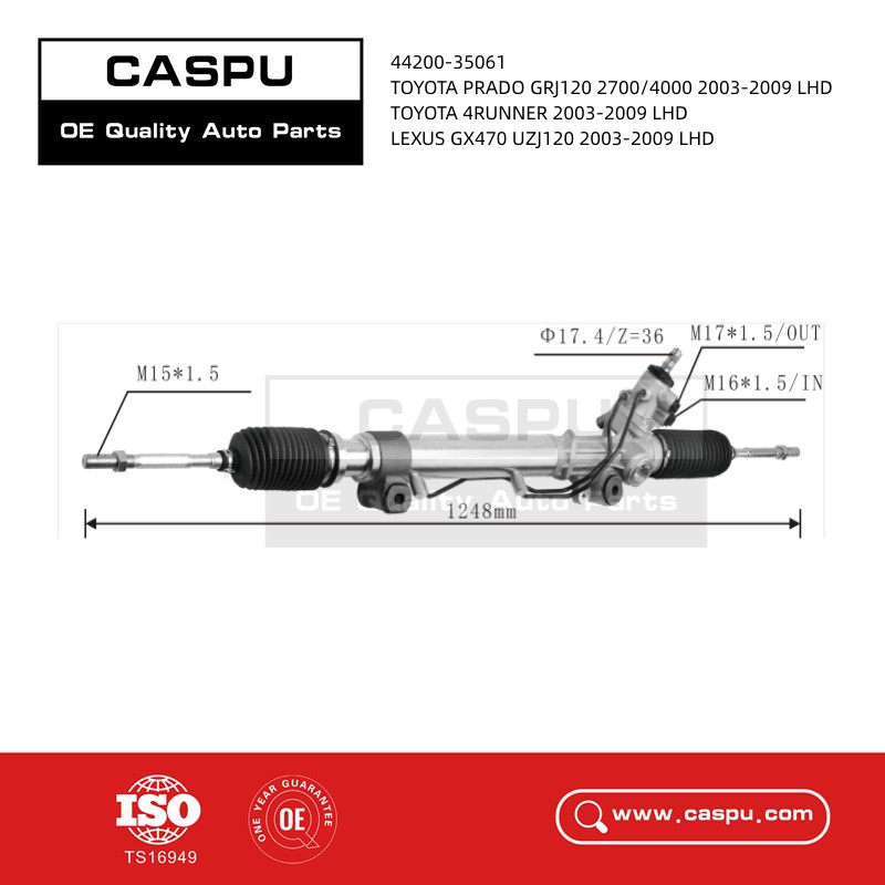 44200-35061 Steering Rack For Toyota Prado 3400 2003-2009 LHD