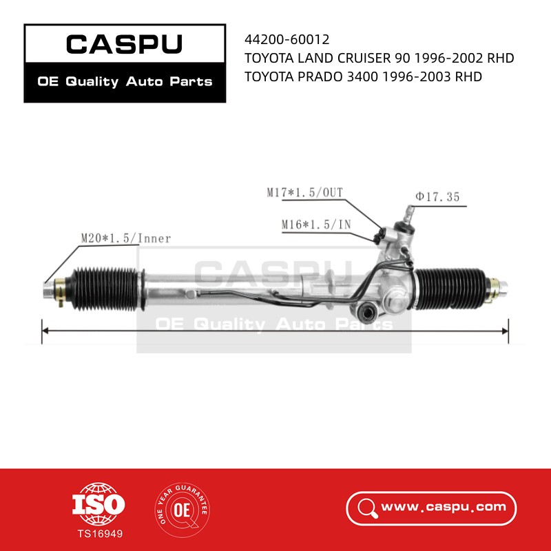 44200-60012 Steering Rack For Toyota Prado 3400 1996-2003 RHD