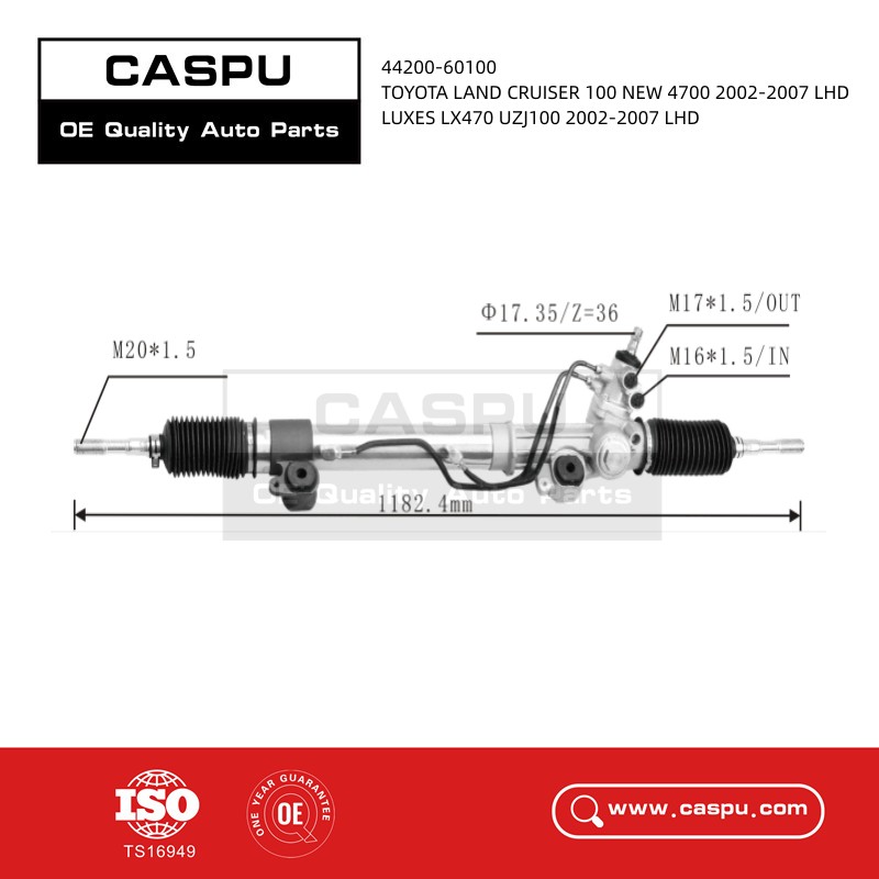 44200-60100 Steering Rack For Toyota Land Cruiser 100 New Model  2002-2007 LHD