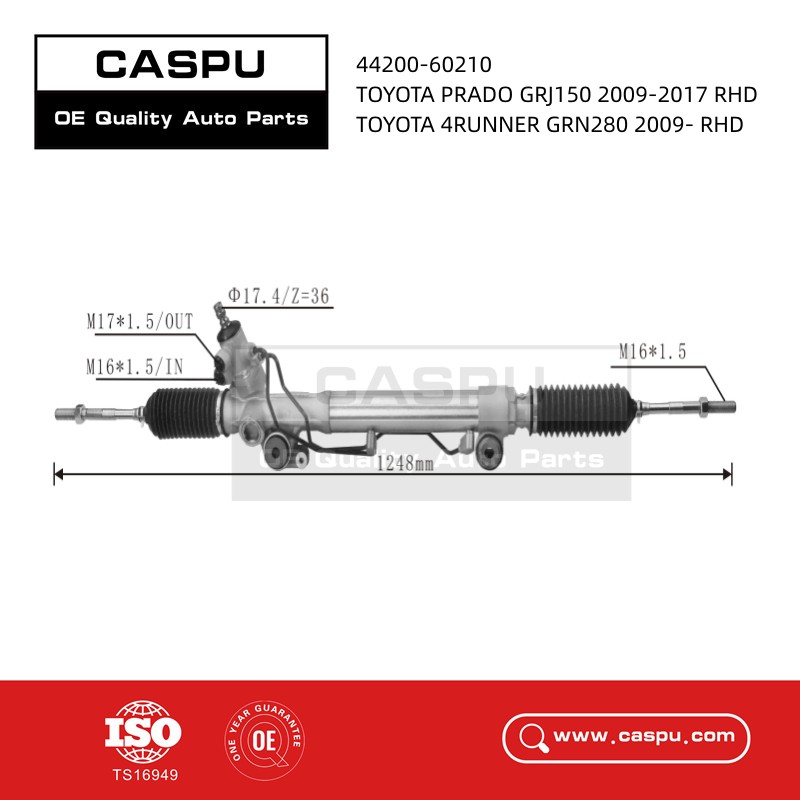 44200-60210 Steering Rack For Toyota Prado GRJ150 2009- RHD