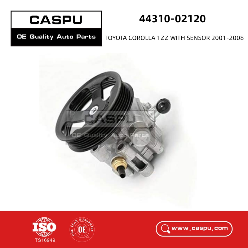 44310-02120,4431002120,TOYOTA COROLLA 1ZZ WITH SENSOR 2001-2008  Power Steering Pump-CASPU