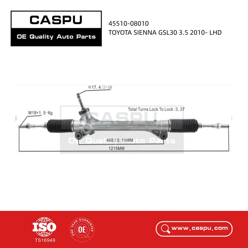 45510-08010 Steering Rack For TOYOTA SIENNA GSL30 3.5 2010- LHD