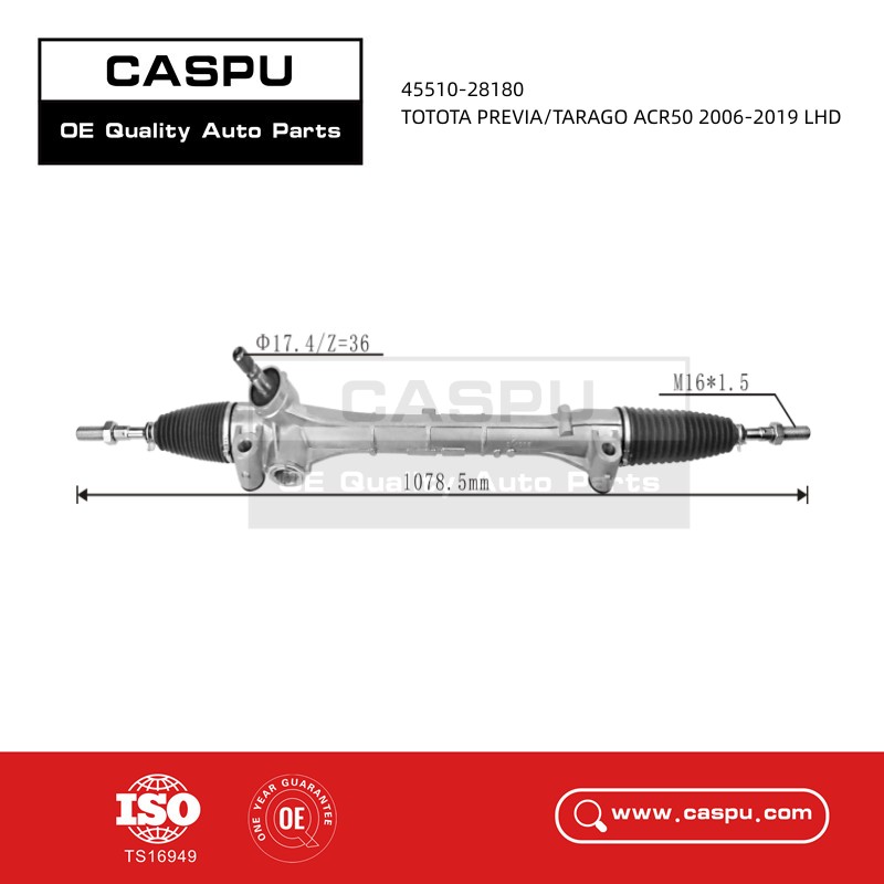 45510-28180 Steering Rack For TOYOTA PREVIA/TARAGO ACR50 2006-2019 LHD