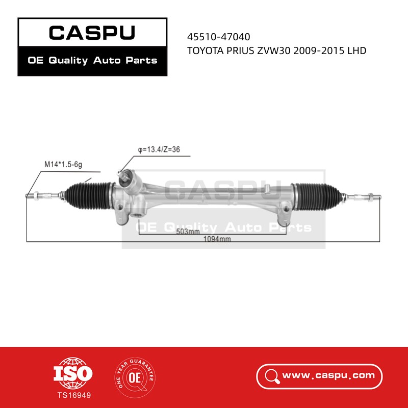 45510-47040 Steering Rack For Toyota Prius ZVW30 2009-2015 LHD