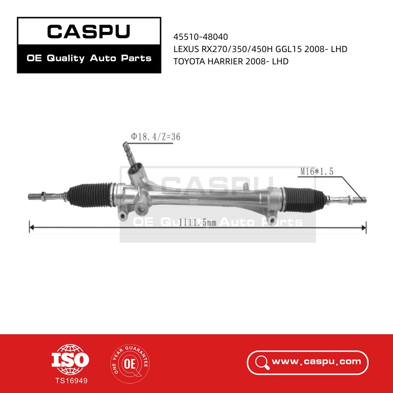 45510-48040 Steering Rack For Lexus RX270,Toyota Harrier 2008-LHD