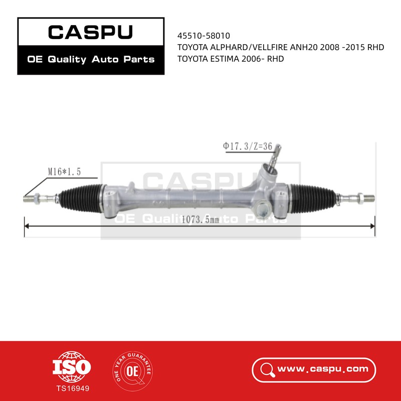 45510-58010 Steering Rack For TOTOTA ALPHARD/PREVIA/TARAGO ACR30 2001-2008 RHD