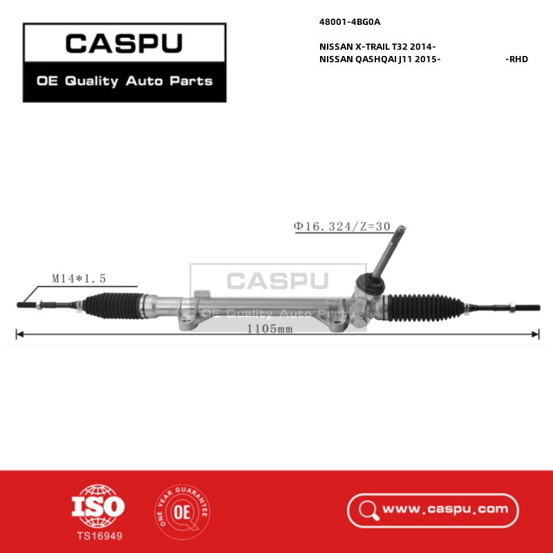 48001-4BG0A,480014BG0A,RHD,Rack And Pinion Steering Gear NISSAN X-TRAIL T32,Steering Rack and Pinion NISSAN QASHQAI J11,CASPU