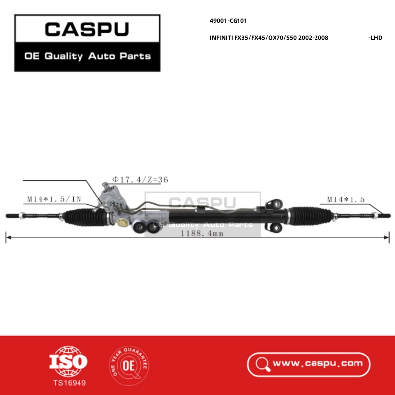 49001-CG101,49001CG101,Rack And Pinion Steering Gear INFINITI FX35/FX45/QX70/S50,Steering Rack Price,CASPU