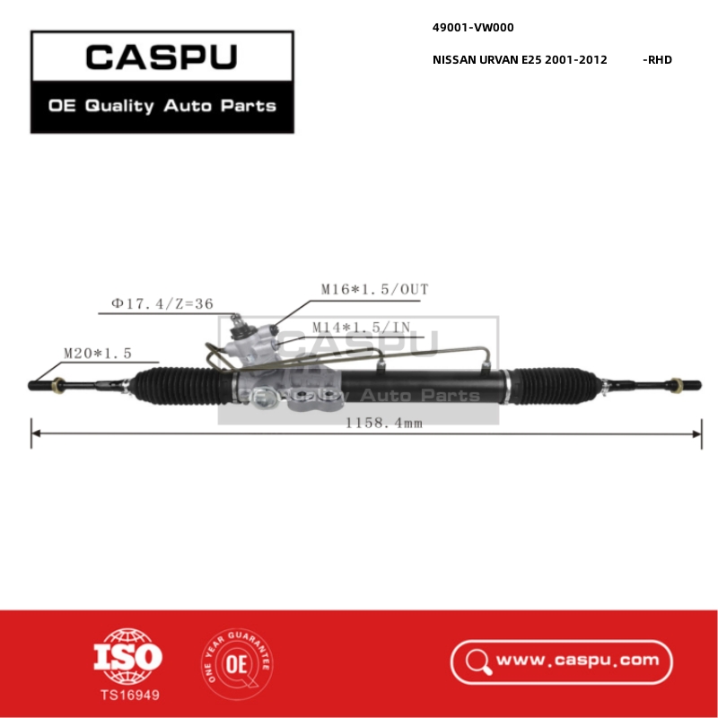 49001-VW000,49001VW000,Rack and Pinion NISSAN URVAN E25 RHD,Steering Rack NISSAN URVAN E25 RHD,CASPU