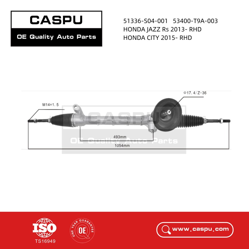 53400-T9A-003 Steering Rack For HONDA CITY / JAZZ 2015- RHD