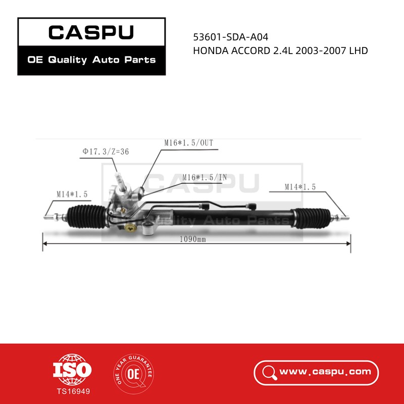 53601-SDA-A04 Steering Rack For HONDA ACCORD 2.4L 2003-2007 LHD