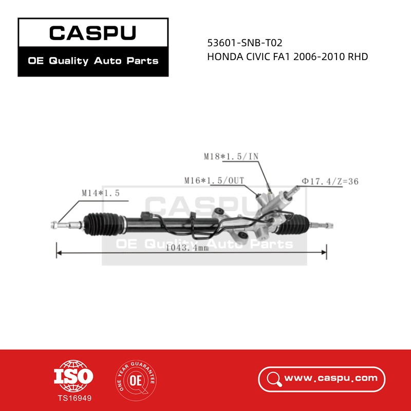 53601-SNB-T02 Steering Rack For HONDA CIVIC FA1 2006-2010 RHD