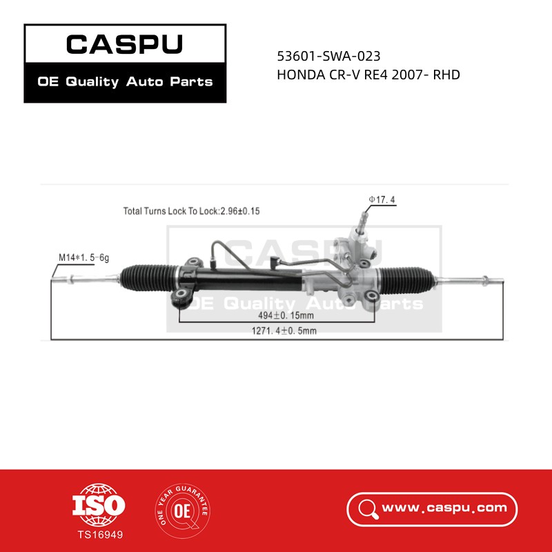 53601-SWA-023 Steering Rack For HONDA CR-V RE4 2.4L 2007- RHD