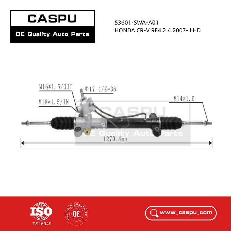 53601-SWA-A01 Steering Rack For HONDA CR-V RE4 2.4 2007- LHD