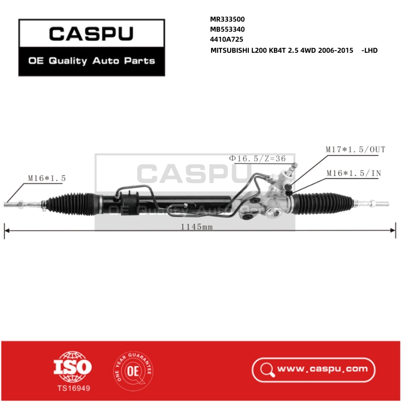 MR333500,MB553340,4410A725,MITSUBISHI Steering Rack,MITSUBISHI L200 KB4T 4WD,Power Steering Rack Price,CASPU