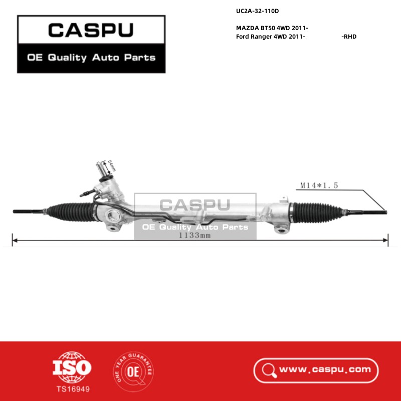 UC2A-32-110D,UC2A32110D,RHD,steering rack and pinion MAZDA BT50 4WD,rack and pinion gear Ford Ranger 4WD,CASPU