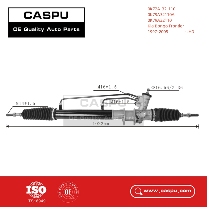 0K72A-32-110,0K79A32110A,0K79A32110,0K72A32110,Steering rack,rack and pinion for KIA,LHD,CASPU