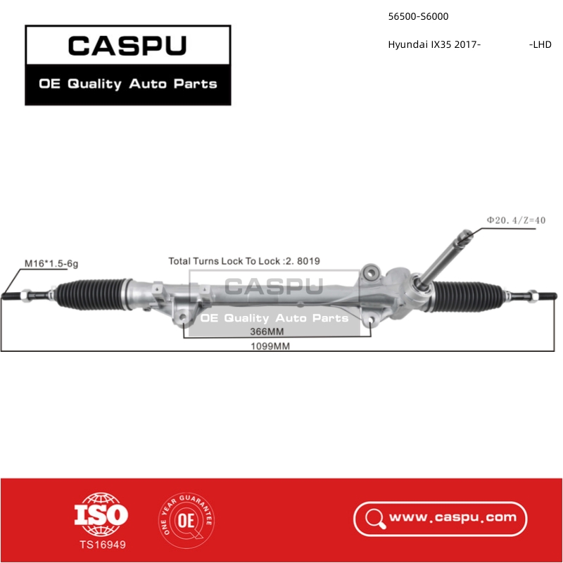 56500-S6000,56500S6000,steering rack gear for Hyundai IX35 2017-