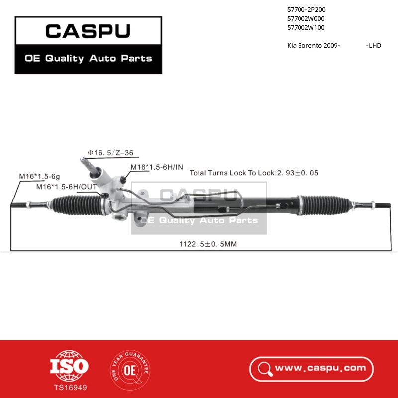 57700-2P200,577002W000,577002W100,steering rack for Kia Sorento 2009