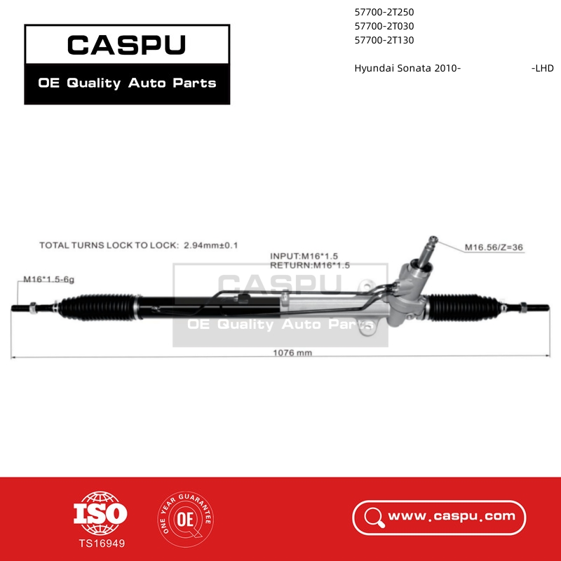 577002T250,577002T030,577002T130,steering rack for Hyundai Sonata 2010-