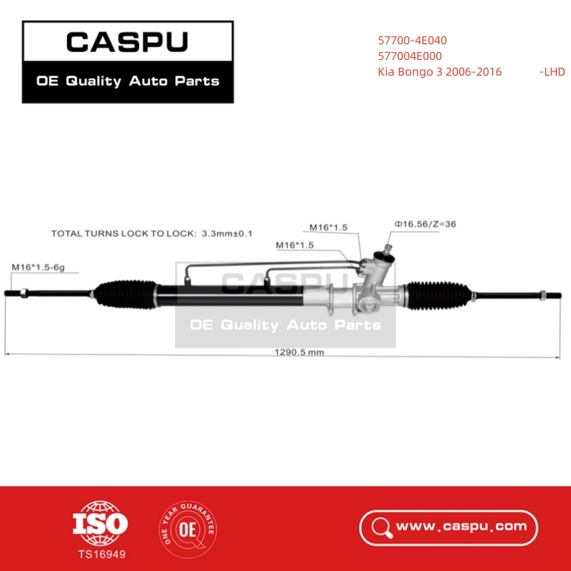 57700-4E040,577004E000,577004E040,Steering rack,rack and pinion for KIA Bongo 3,LHD,CASPU