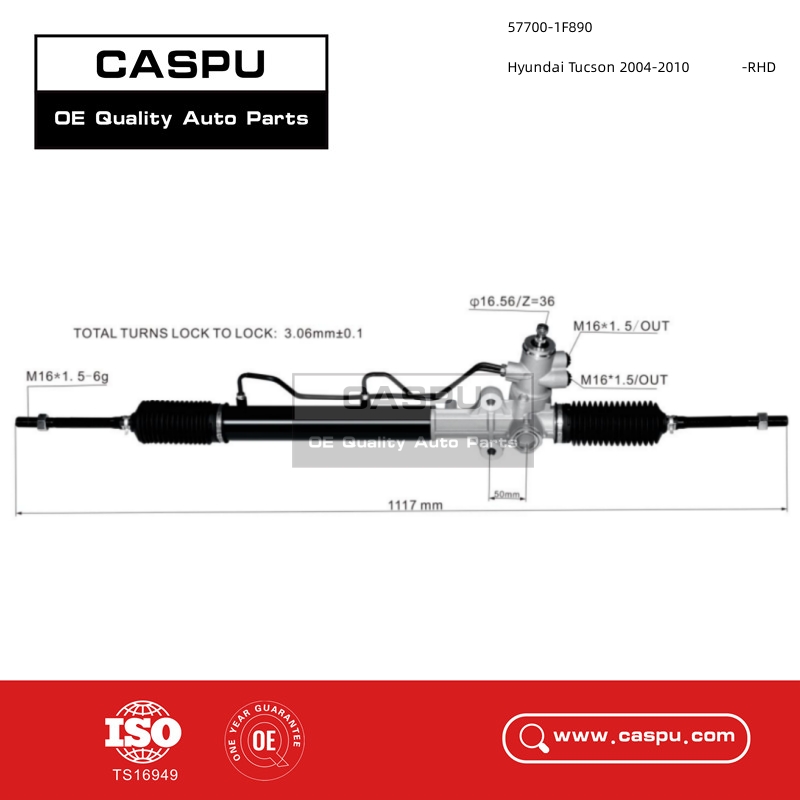 57700-1F890,577001F890,steering rack steering gear for Hyundai Tucson 2004 2005 2006 2007 2008 2009 2010,RHD,CASPU