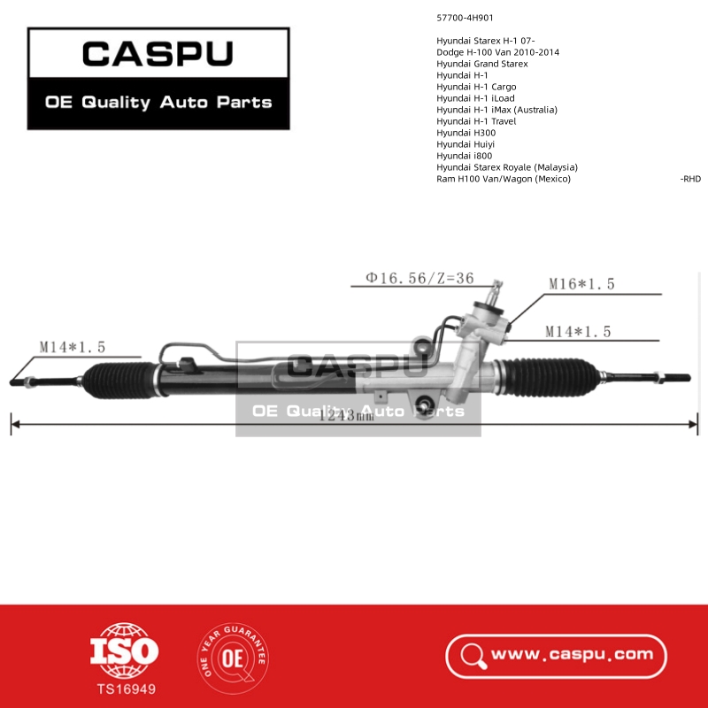 57700-4H901,steering rack for Hyundai Starex H-1 07,Dodge H-100 Van 2010-2014,Hyundai Grand Starex Hyundai H-1